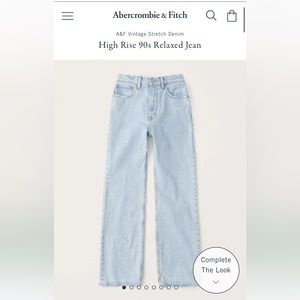 Abercrombie High Rise 90s Relaxed Jeans